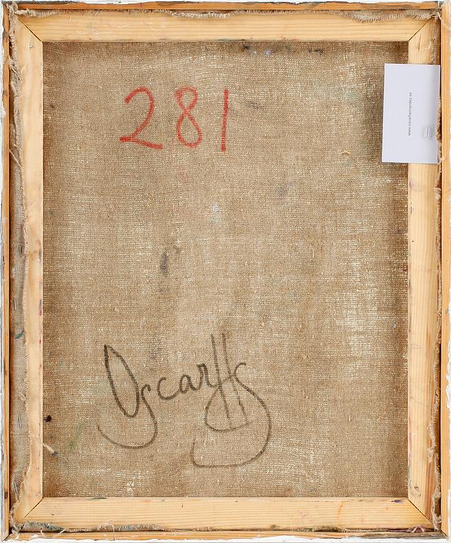 OSCAR HERNANDEZ SORIANO, olja på duk, signerad.