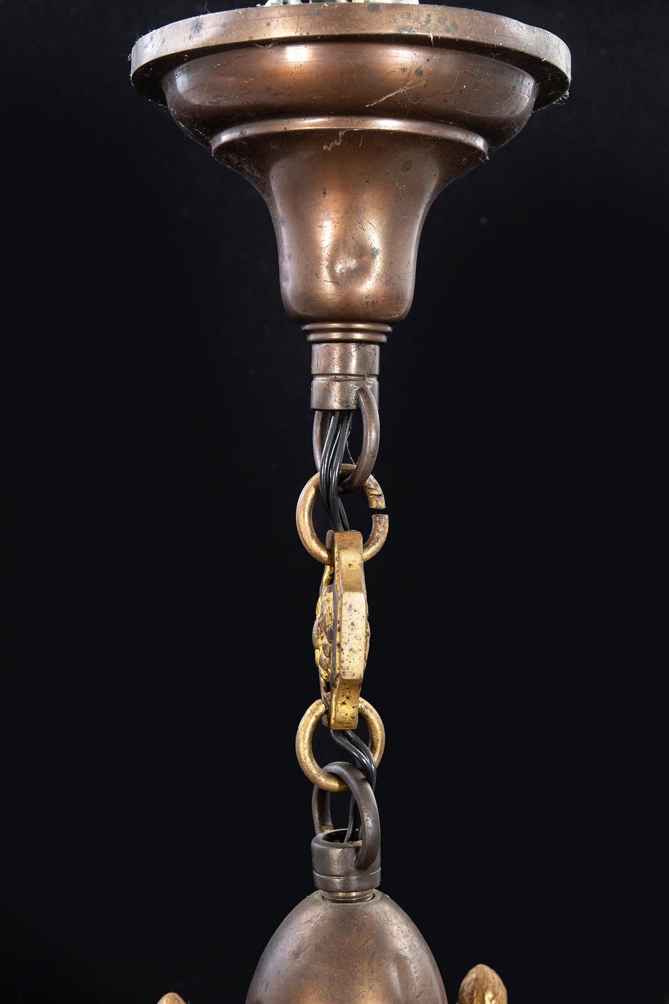 Chandelier / Ceiling lamp, Art Nouveau, early 20th century.