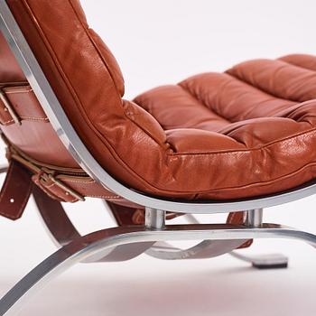 Arne Norell, an 'Ari' easy chair and ottoman, Norell Möbel AB, Sweden.