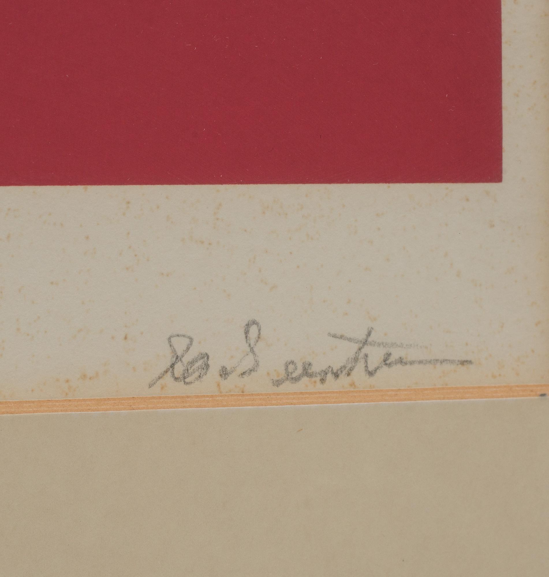 IB GEERTSEN, färglitografi, signerad och daterad 1971, numrerad 56/75 VI.