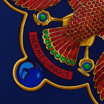 HERMÈS, scarf, 'Scarabées et Pectoraux'.