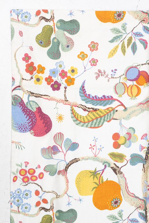 Josef Frank, gardiner, ett par, "Vegetable Tree", Firma Svenskt Tenn.