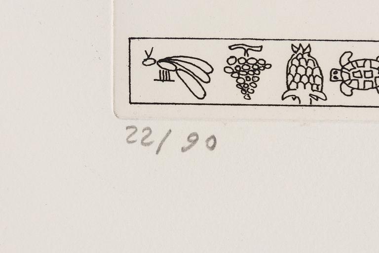 Folder with graphic prints by various artists "Les Hypergraphies".