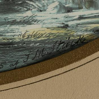 Joseph Magnus Stäck, watercolour, signed and dated 1855.