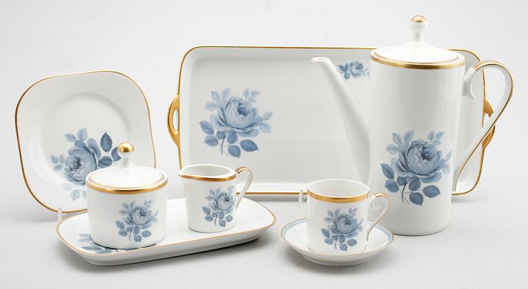 KAFFESERVIS, 28 del, porslin, Hackefors, 1900-talets andra hälft.