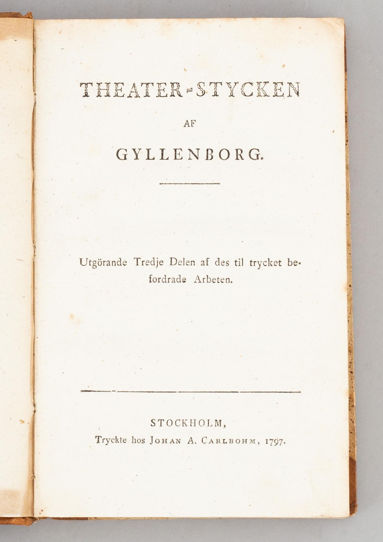 Äldre vitterhet, med Tessins brev till Gustaf III (7 vol).