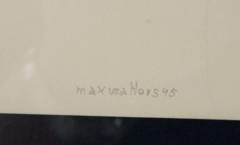 MAX WALTER SVANBERG, blyerts på papper, sign o dat 45.