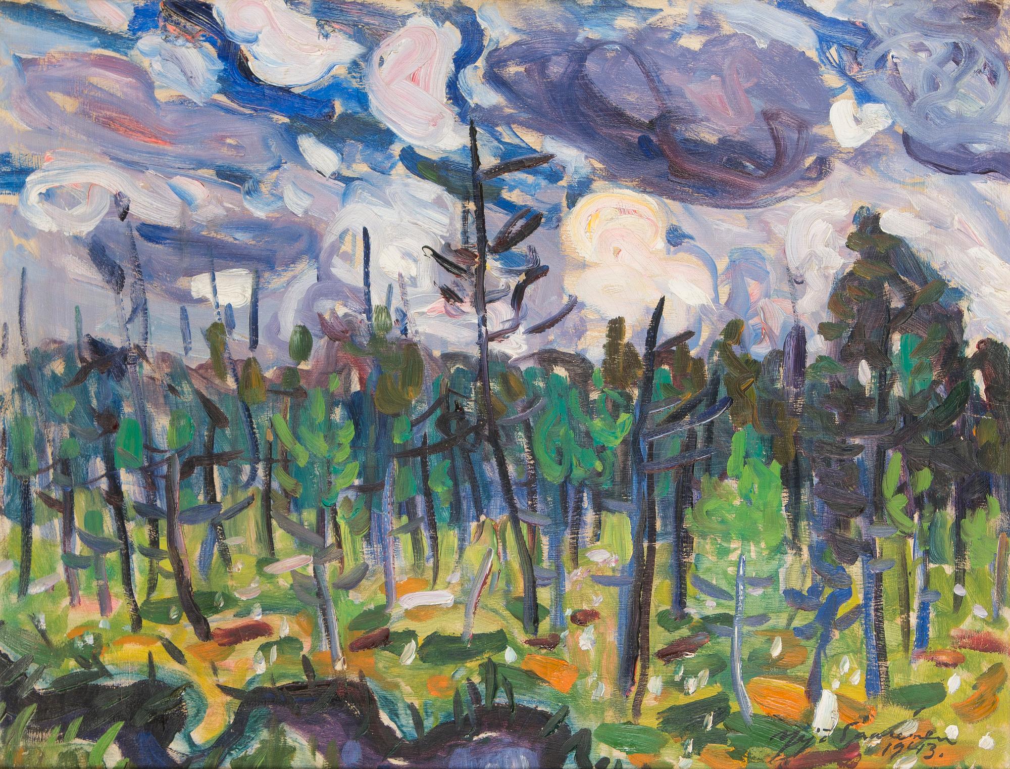 Yrjö Saarinen, Uhkaavat pilvet.