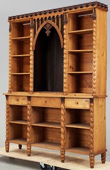 APOTEKSSKÅP, nygotik, Ystad, omkring 1800-talets mitt.