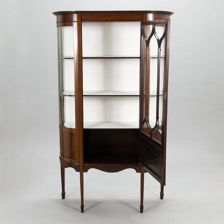 A 20th century English display cabinet.