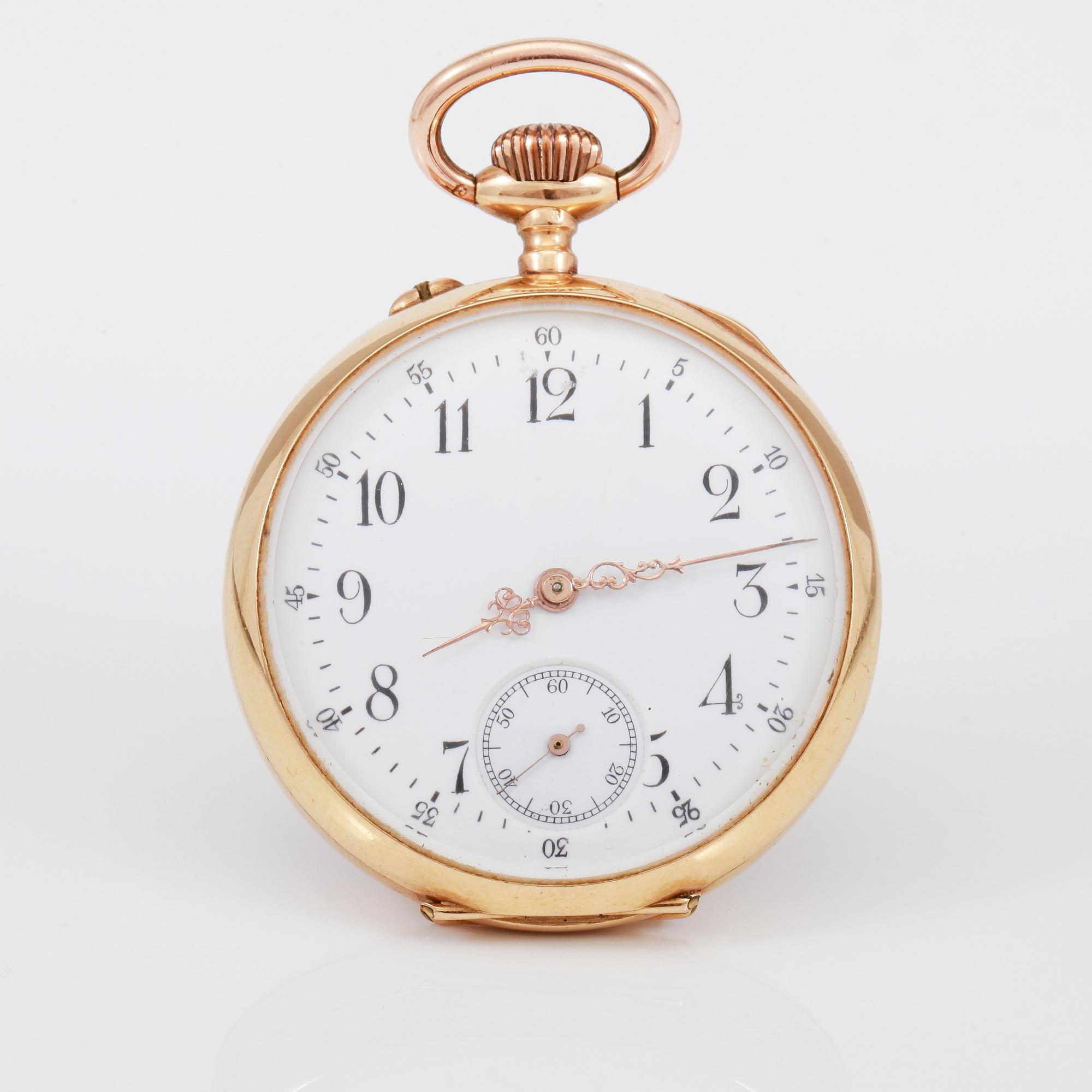 FICKUR, 18k guld, tidigt 1900-tal.