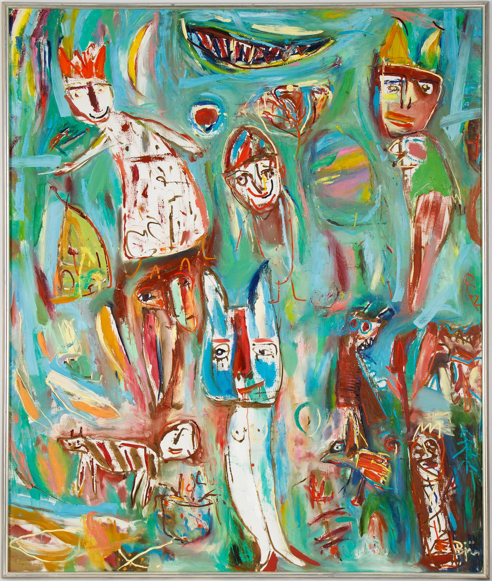 Björn Björnholt, oil on canvas, signed and dated 1989.