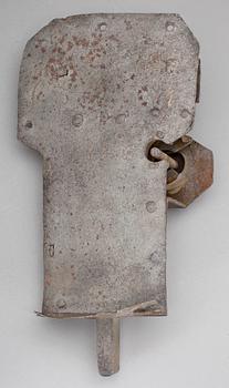 DÖRRLÅS, smide, 1600/1700-tal.