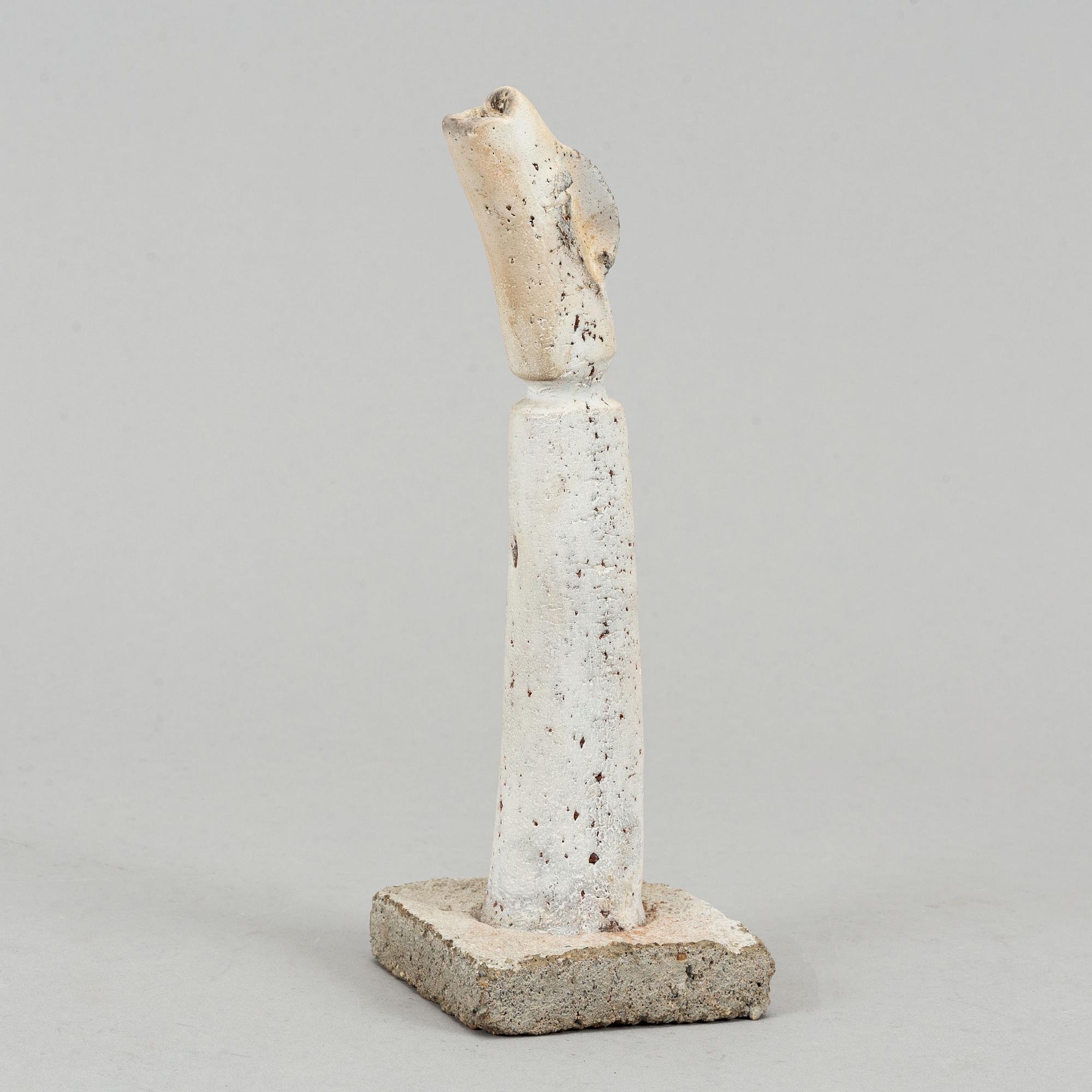 Nils Gunnar Zander, clay, sculpture, signed.