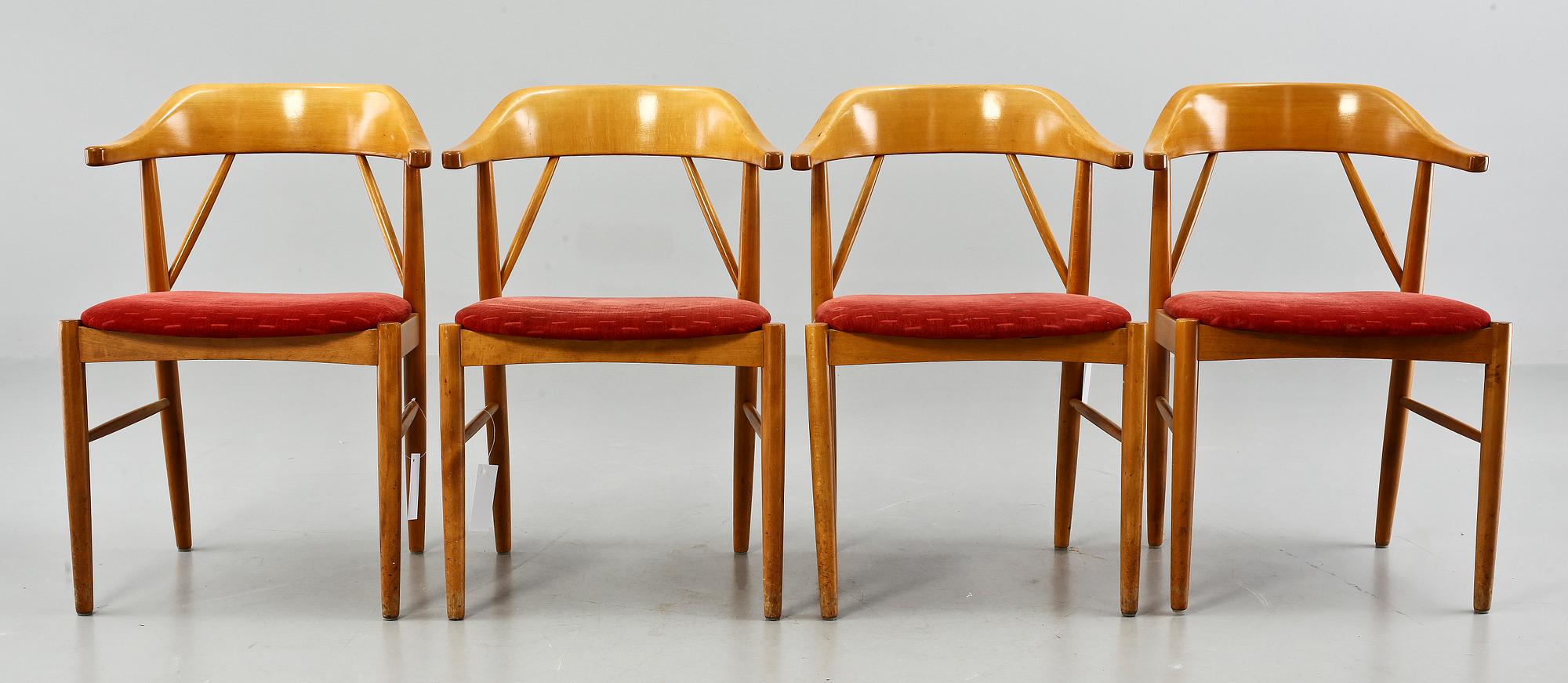 STOLAR, 4 st, Gemla för Ferdinand Lundqvist, omkring 1900-talets mitt.