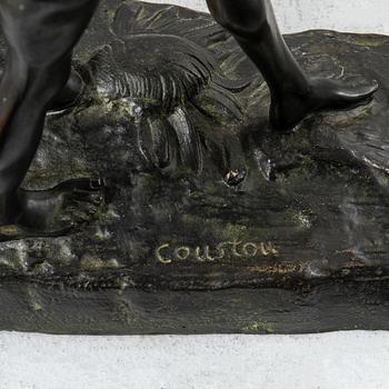 Guilliaume Coustou, after, skulptur, brons, "Chevaux de Marly".