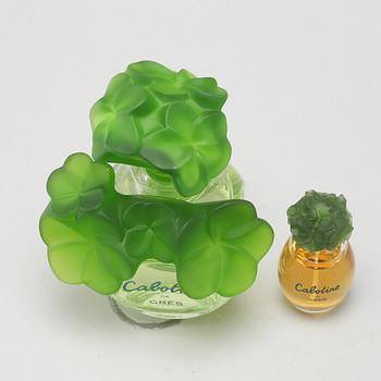 CABOTINE, factices, two perfumebottles.