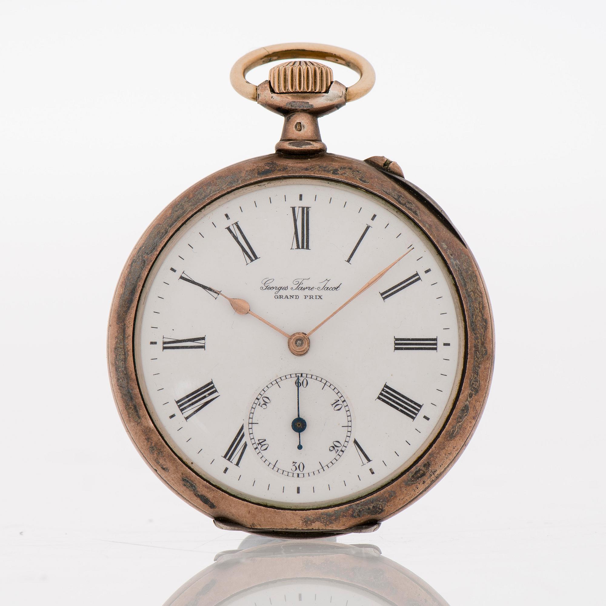 Georges favre jacot pocket watch on sale