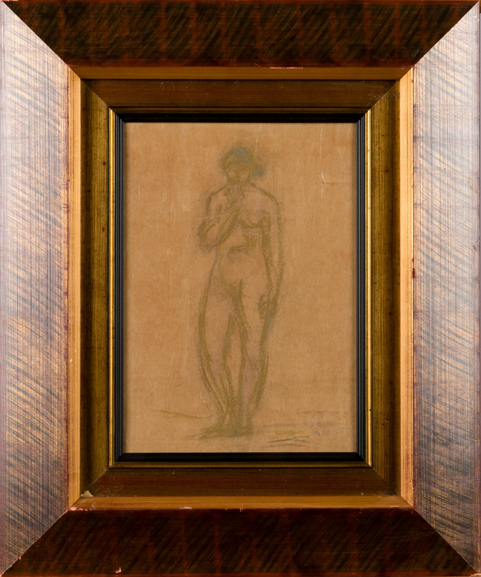 ELLEN THESLEFF, pastell, signerad och daterad 11.XII -35.