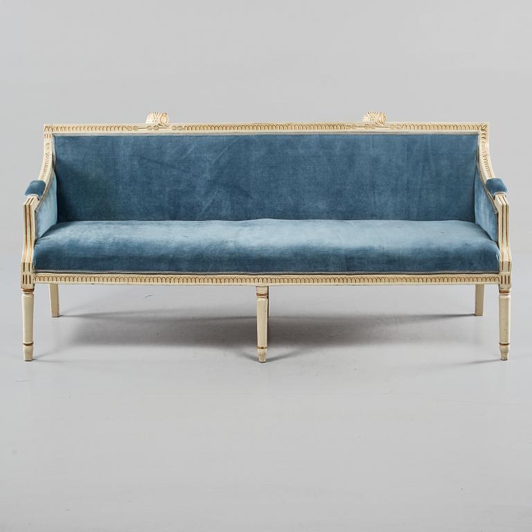 SOFFA, gustaviansk, omkring 1800.