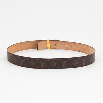 Louis Vuitton, a monogram canvas 'LV Initiales' belt, size 95, 2008.