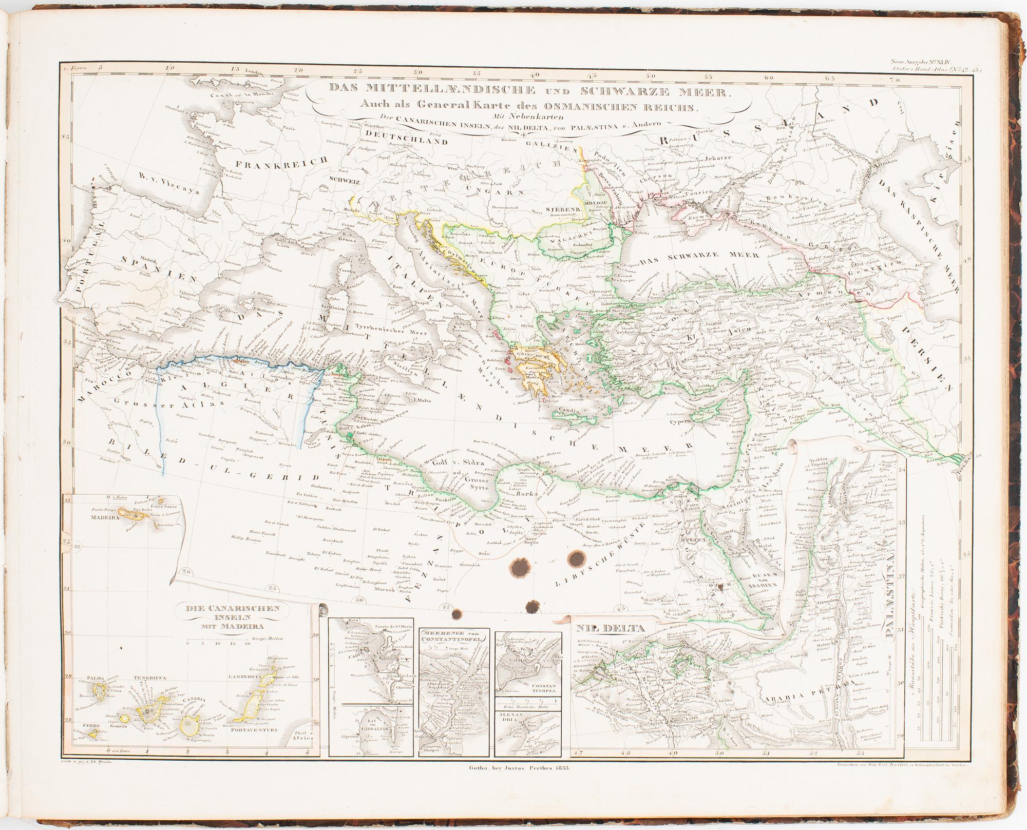 Stielers Hand-Atlas 1834 & Bidrag till Nordens äldsta kartografi.