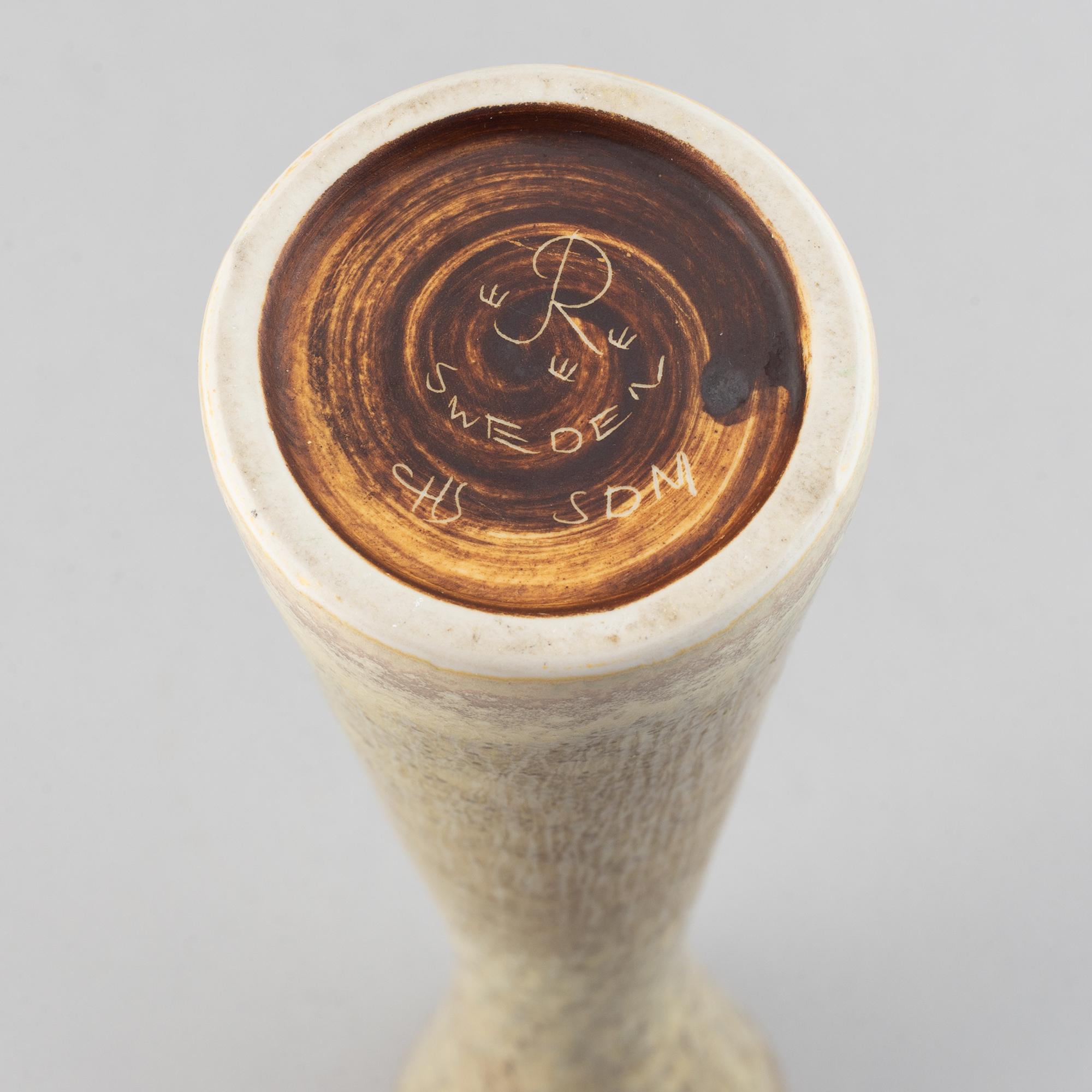 Carl-Harry Stålhane, a 1940/50s stoneware vase, Rörstrand Sweden.
