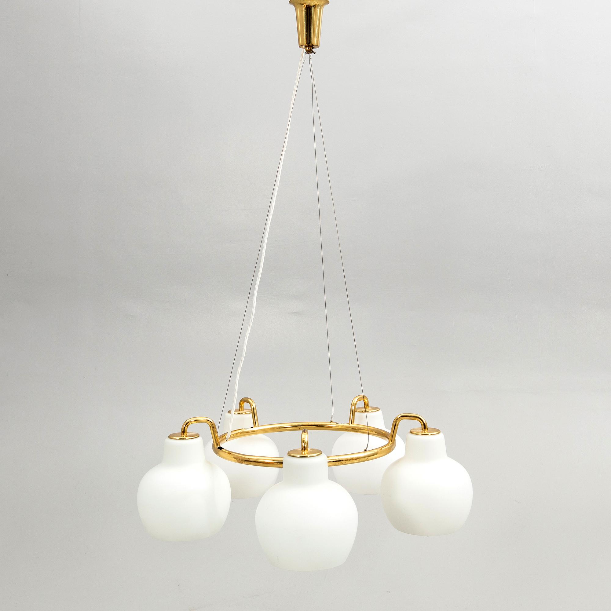 Vilhelm Lauritzen, Ceiling lamp, "VL Ring Crown 5", Louis Poulsen, Denmark.