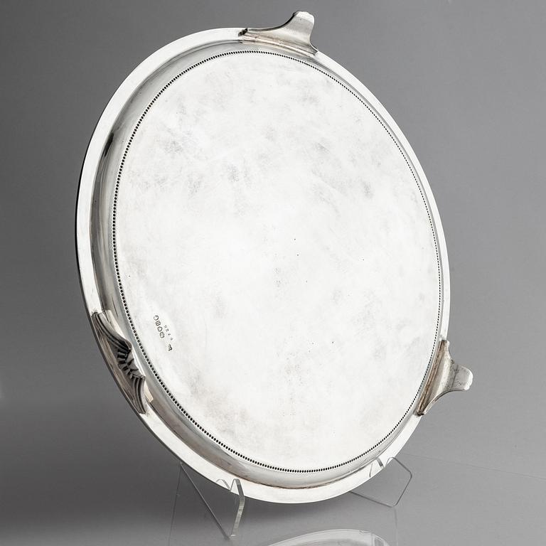 Richard Martin och Ebenezer Hall, bricka/salver, silver, London 1875.