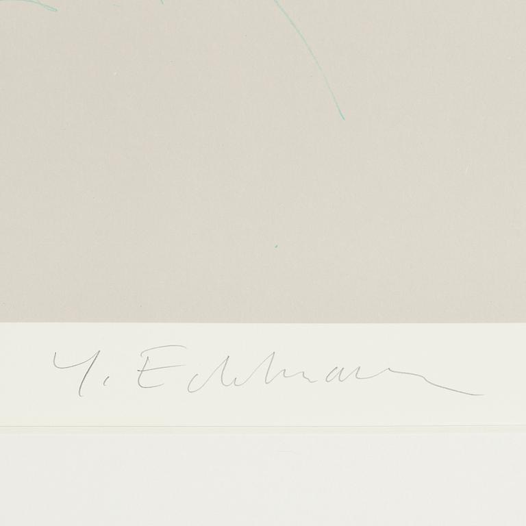 YRJÖ EDELMANN, litograph in color, signed av numbered 54/175.
