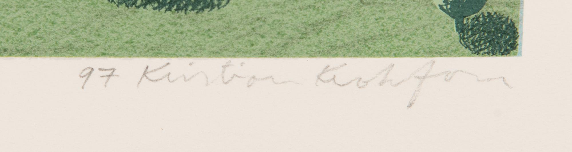 Kristian Krokfors, lithograph, signed and dated -97, numbered 42/60.