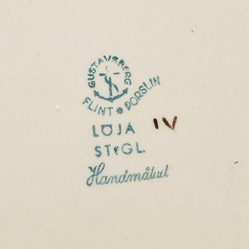Stig Lindberg, servisdelar, 29 st "Löja", Gustavsberg 1948-62.