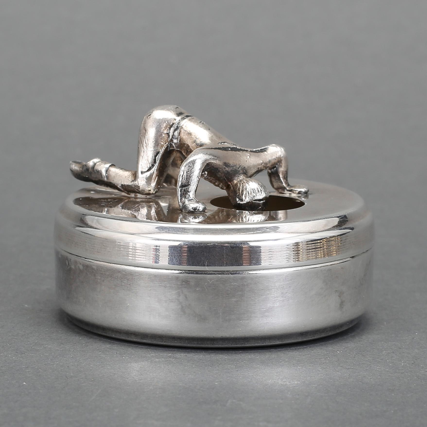 MANSCHETTKNAPPSASK, nysilver, Widerholm & Dahlberg, Eskilstuna, 1900-tal.