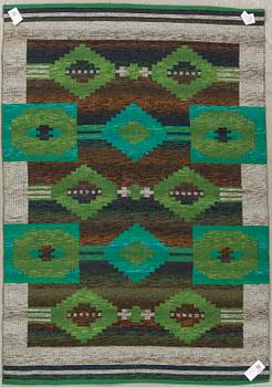 MATTA, rölakan, dubbelsidig. 1900-talets mitt/andra hälft. Ca 197 x 138 cm.