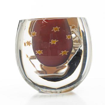 Berit Johansson, a graal glass vase, Orrefors, 2003.