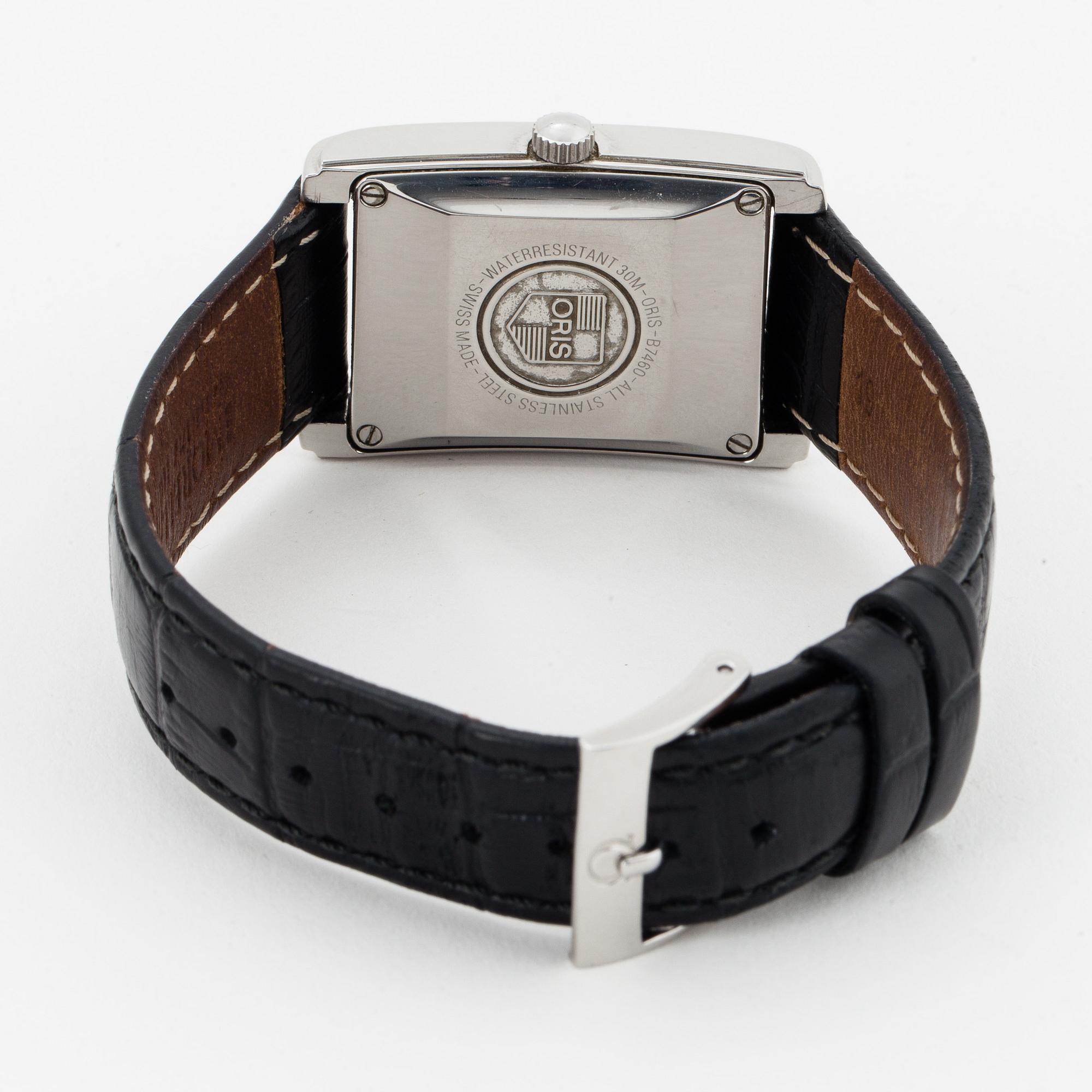 ORIS, Rectangular Pointer, wristwatch, 26 x 38 mm.