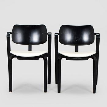 Ilmari Tapiovaara, a set of six 1960s 'Aslak' armchairs for Asko, Finland.