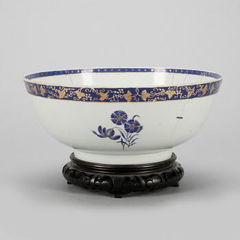 BÅLSKÅL, kompaniporslin, Qing dynastin, Jiaqing, (1796-1820).