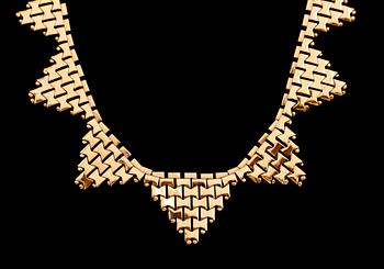 COLLIER, 18 k guld. Vikt 25 g.