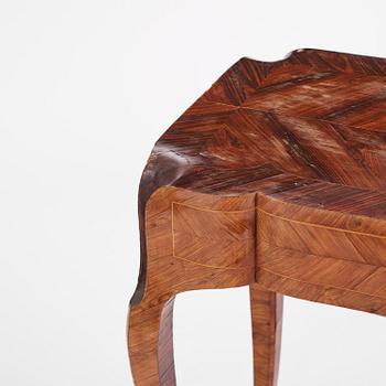 A Rococo rosewood parquetry poudreuse by C. Linning (master in Stockholm 1744-79).