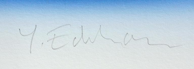 YRJÖ EDELMANN, färglitografi, sign o numr HC.