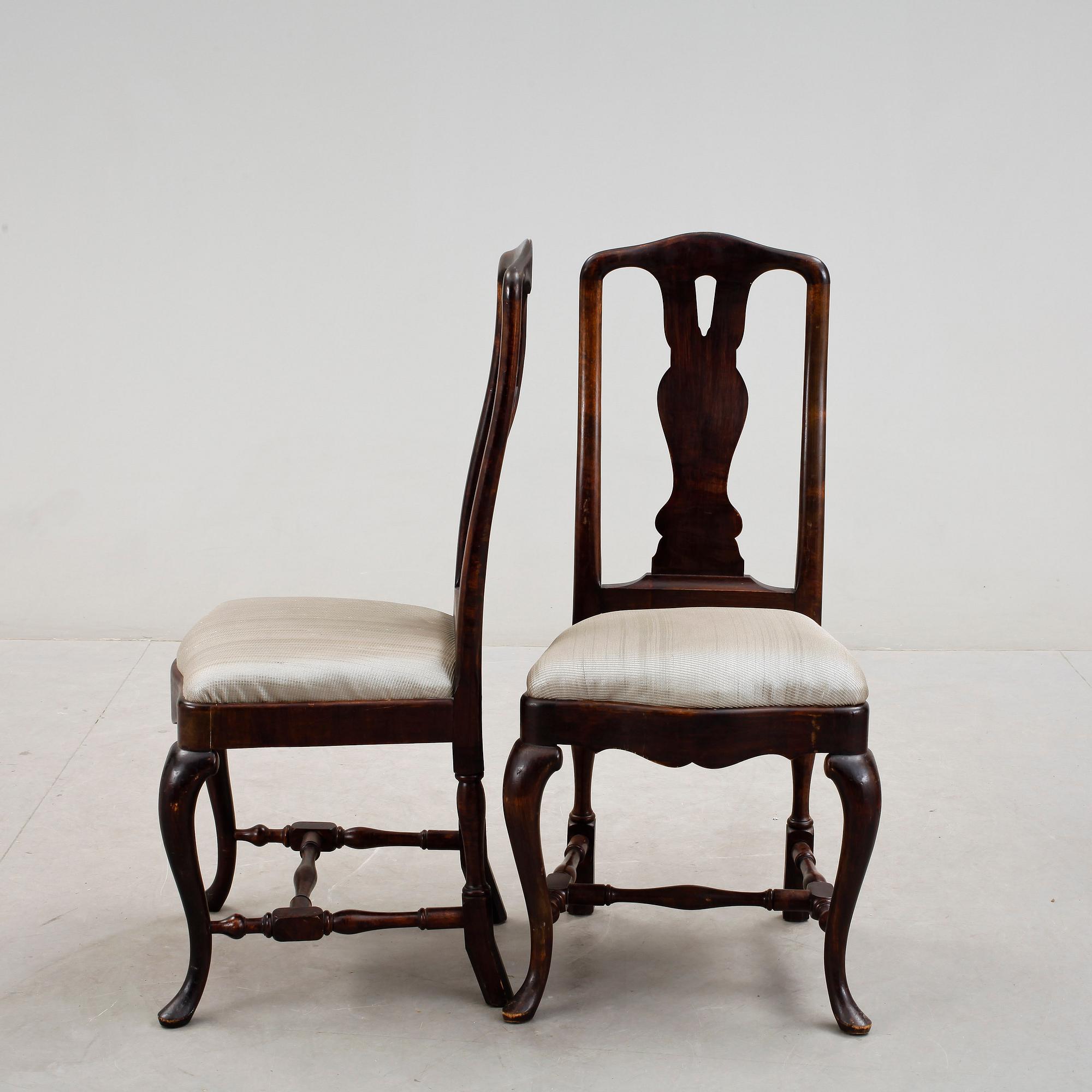 STOLAR, 4 st, senbarockstil, omkring 1900.