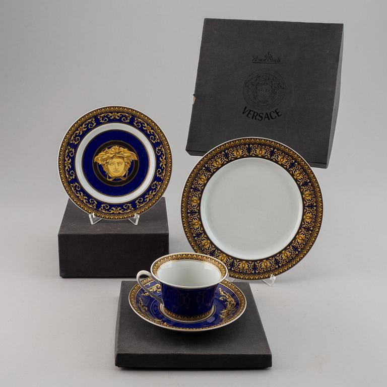 A set of eight parts of a dinner service, 'Medusa', Versace, Rosenthal.