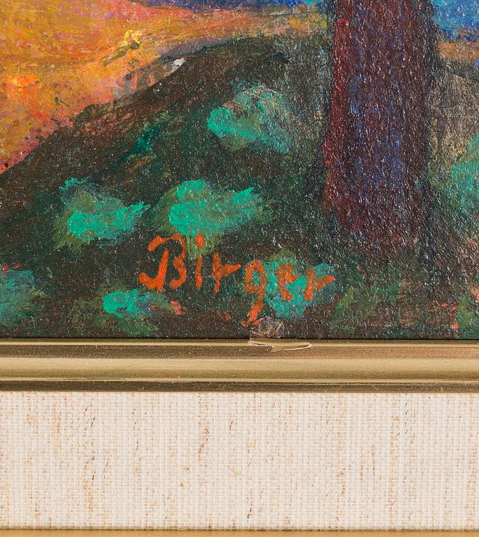 BIRGER BIRGER-ERICSON, oil on panel, signed.