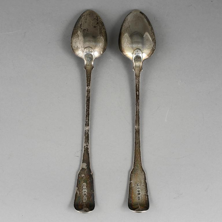 RAGUSKEDAR, ett par, silver, London 1798. Tot ca 239 gram.