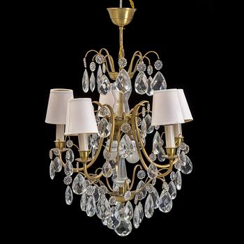 A CHANDELIER, rococo-style, 20th century.