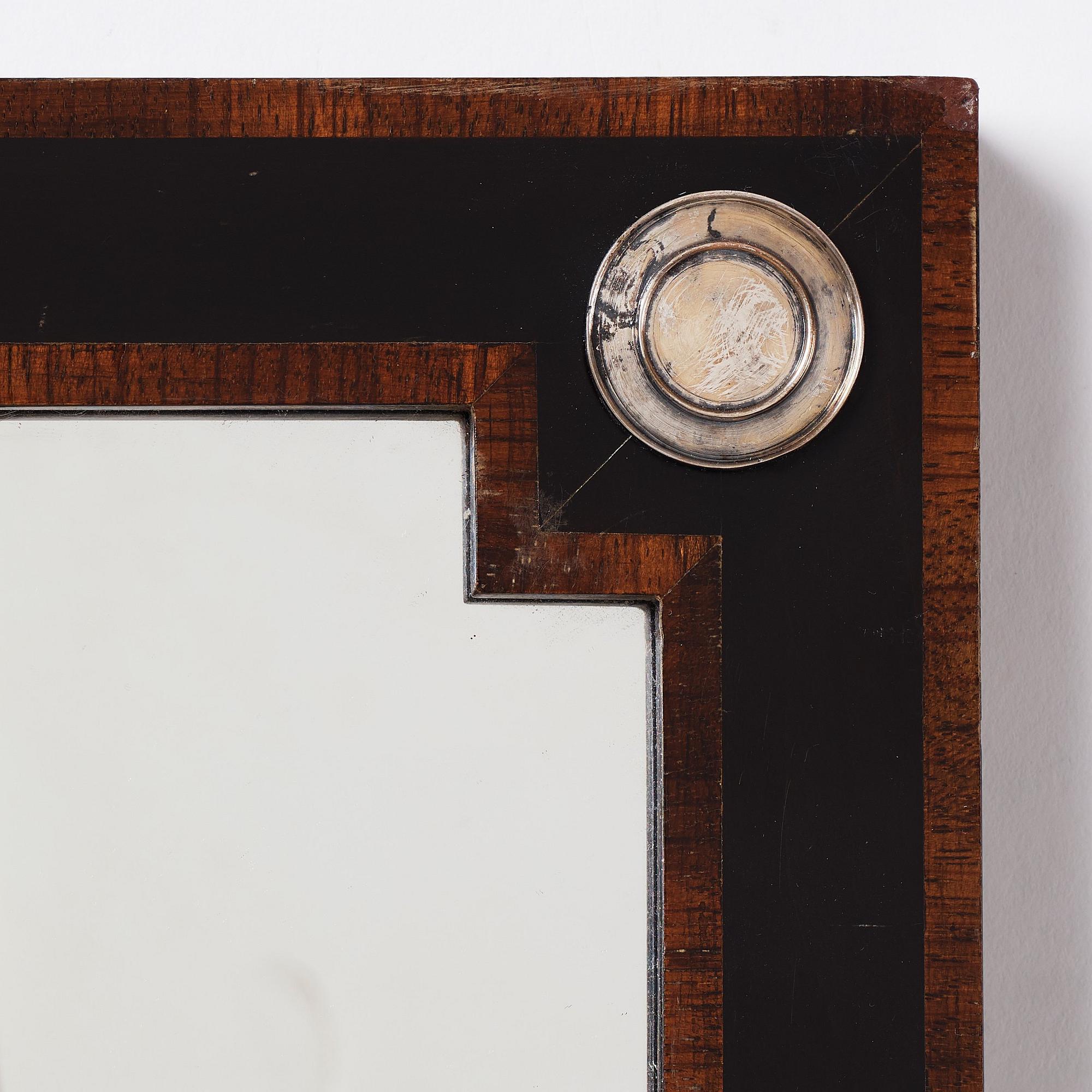 Swedish Grace, a stained wood wall mirror for Carl Johanssons möbleringsaffär, Stockholm 1930's.