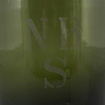 FLASKA, glas, 1800-tal.