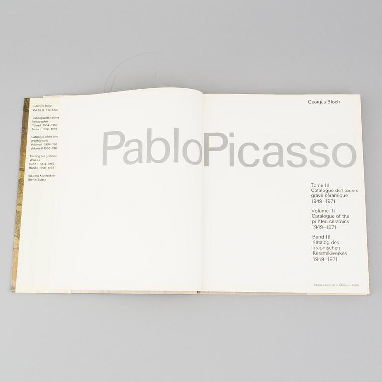 BOOK, "Picasso, Vol. III, Catalogue of the printed ceramics 1949 -1971." Georges Bloch.