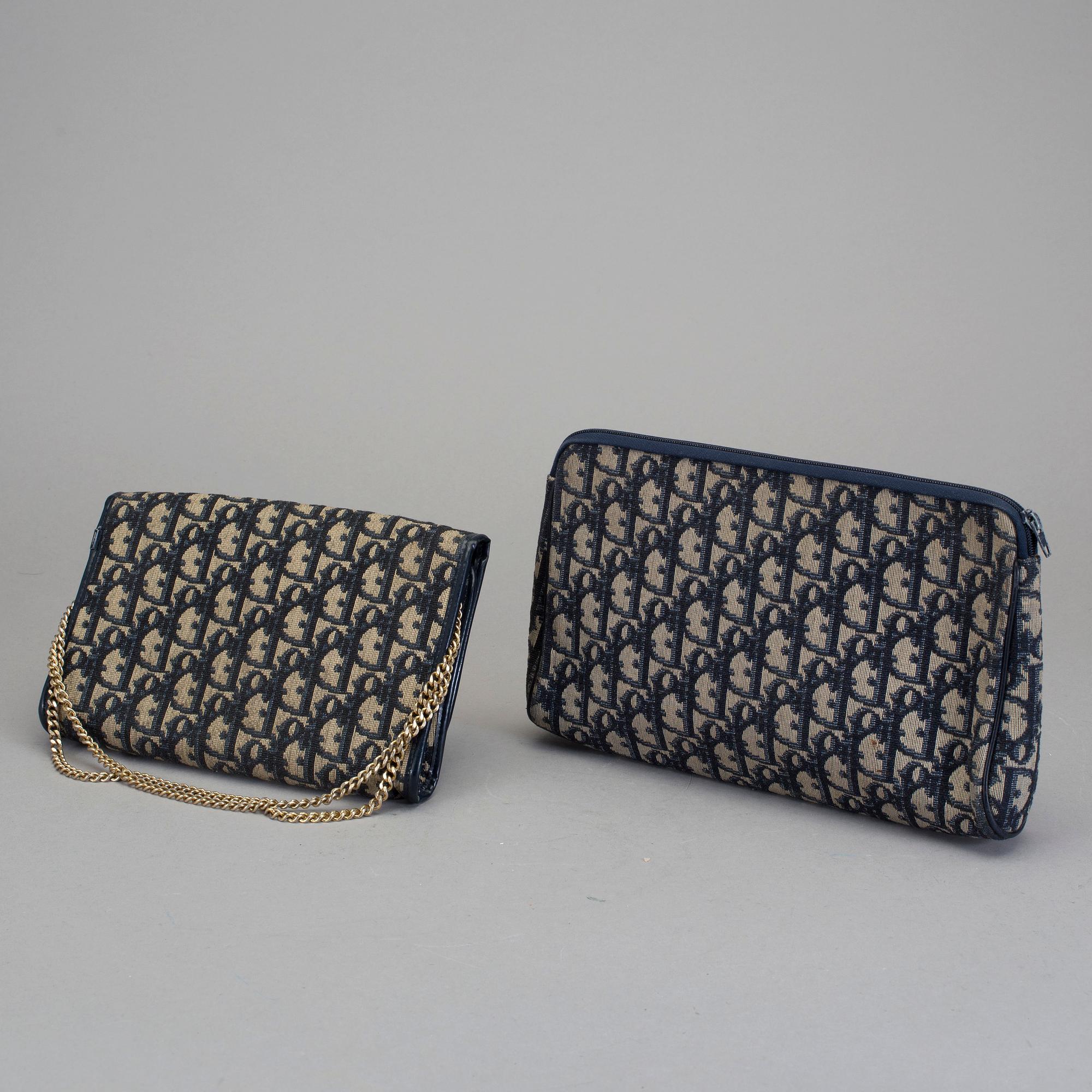 VÄSKA OCH NECESSÄR, 2 delar, Christian Dior.